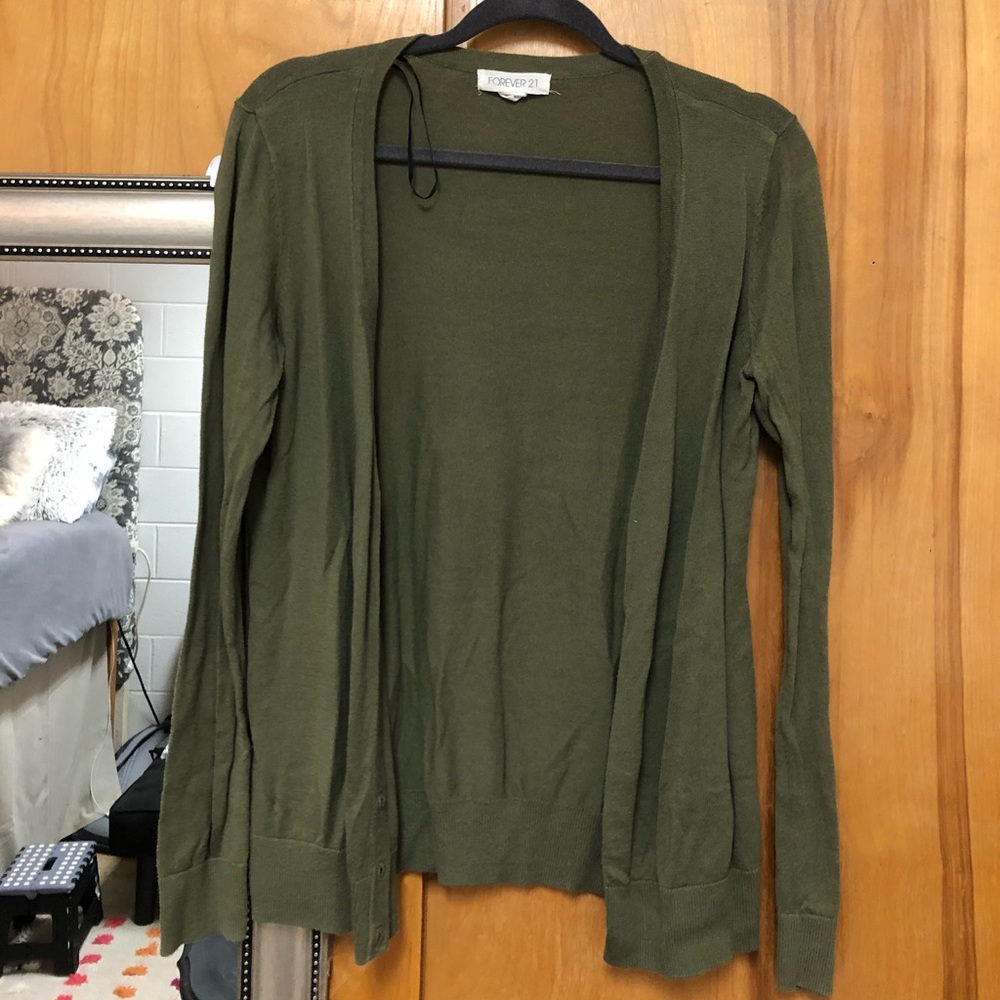 Olive cardigan from forever 21